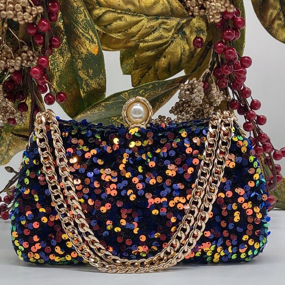 Exquisite Sequin Clutch Evening Bag - Picture 5 of 8